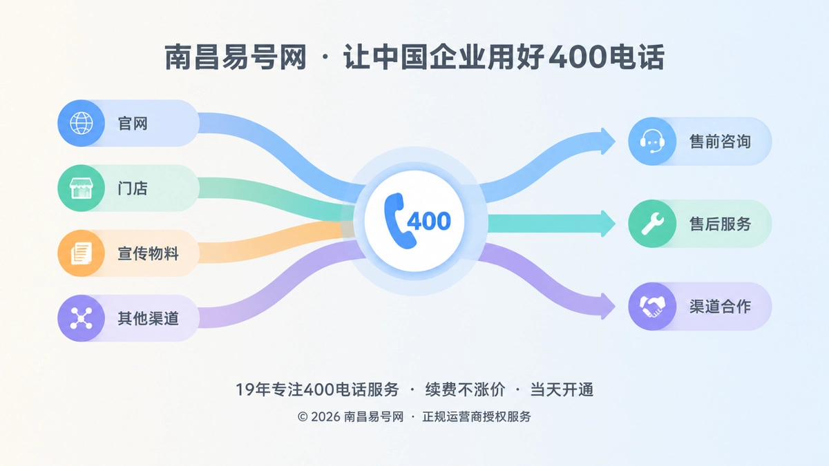 2026年400电话客户案例：南昌企业统一入口厘清售前售后边界