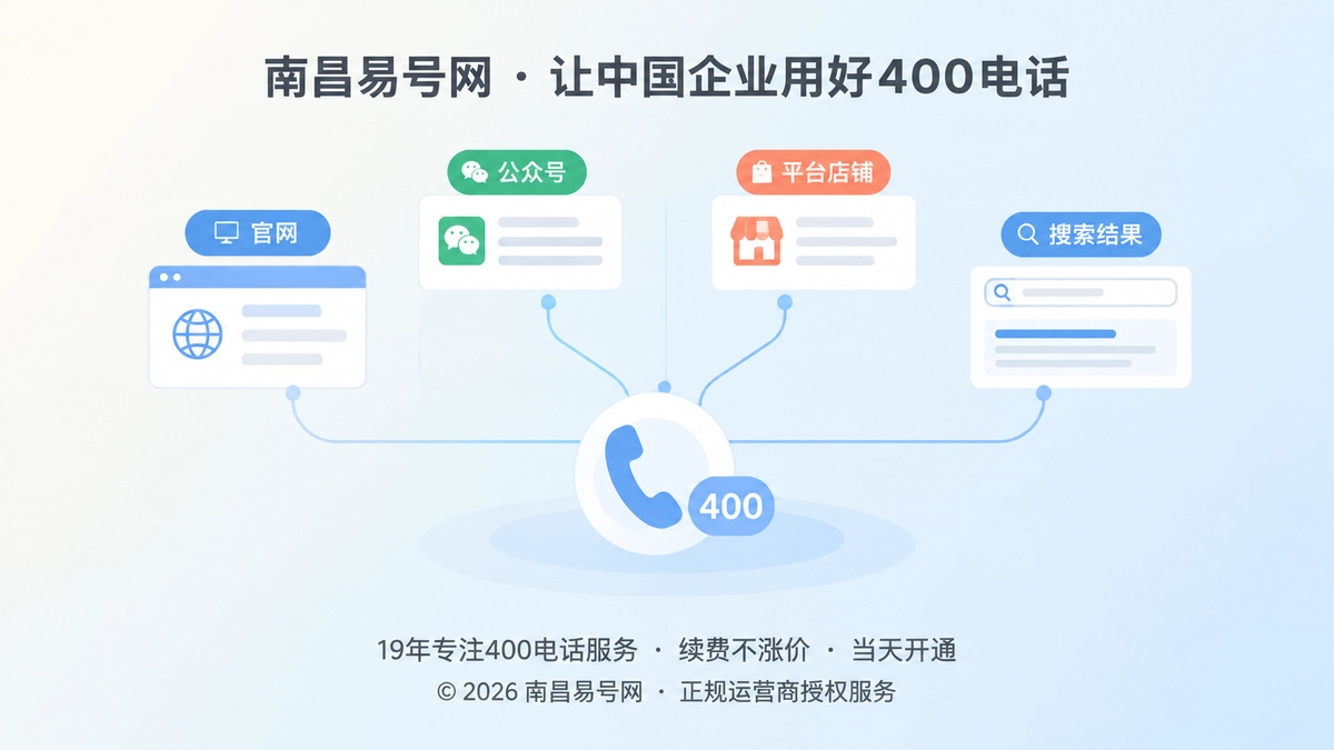 2026年南昌企业400电话新动向：从号码启用走向信息一致性建设